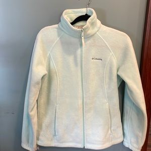 Columbia aqua blue fleece medium
